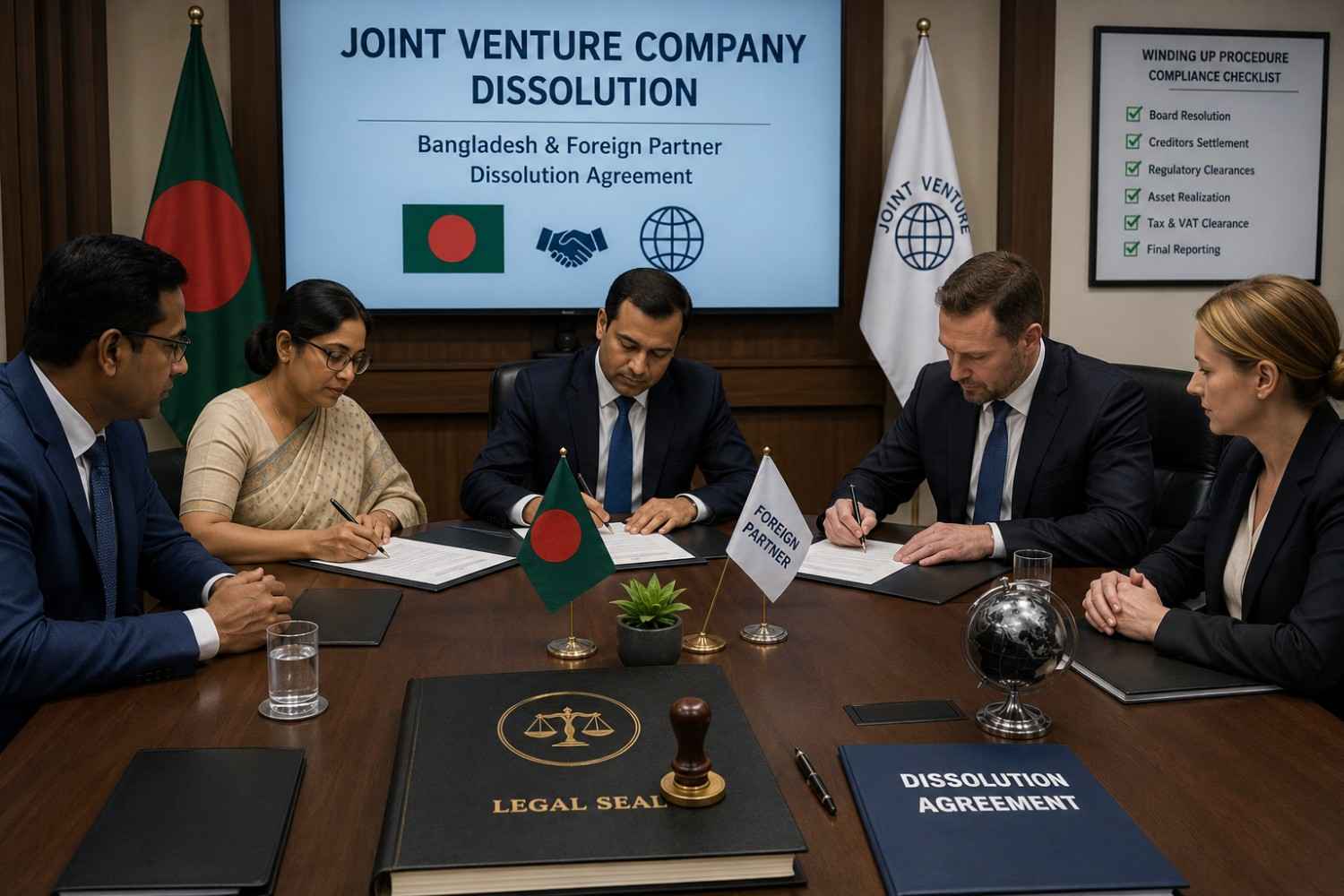 joint venture company dissolution agreement Bangladesh