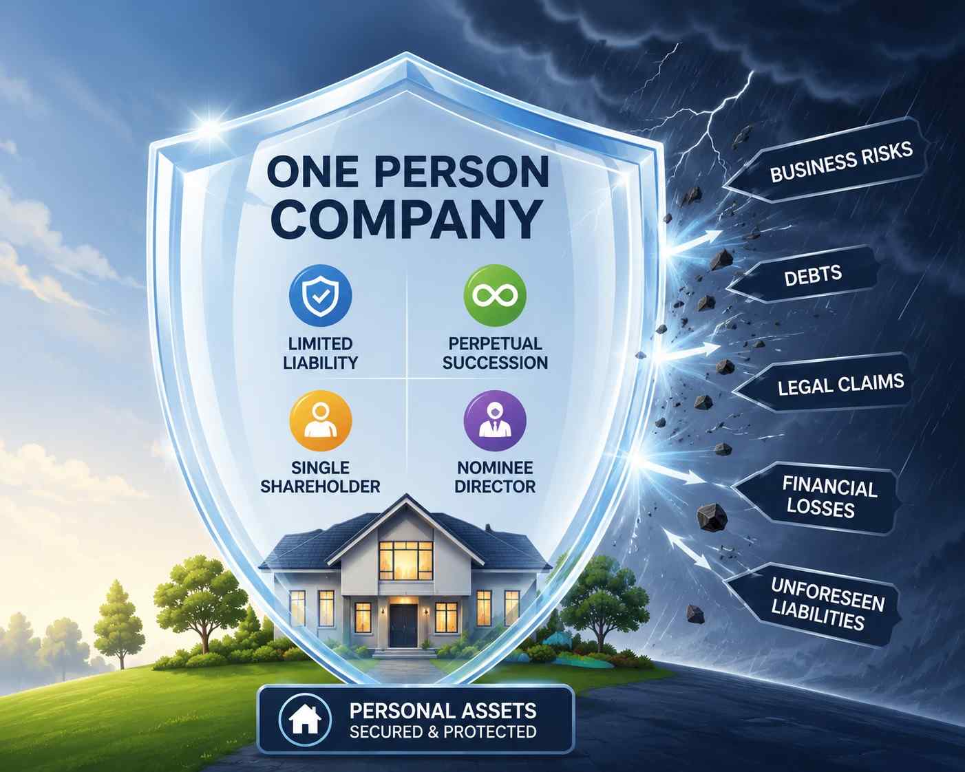 One Person Company Registration in Bangladesh protecting personal assets from business risks